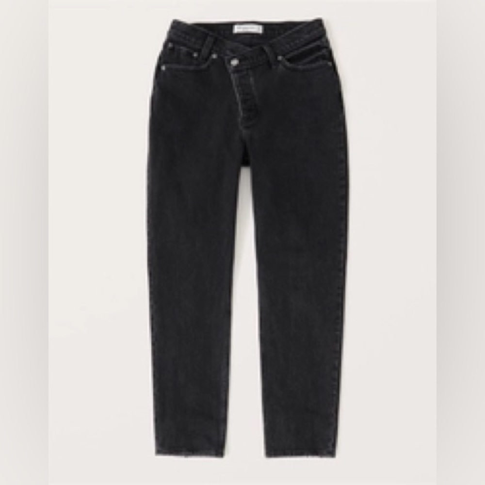 Abercrombie & Fitch Curve Love High Rise Dad Jeans